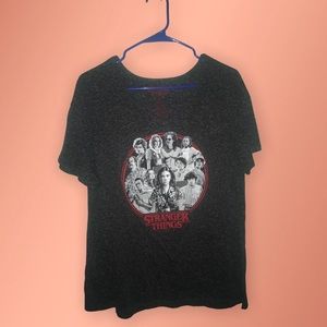 Stranger Things Womens Vneck Tshirt 2xl